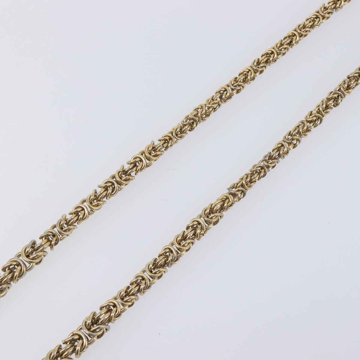 GIVENCHY Necklace Metal 4 Set Gold Tone Silver Auth ka6706