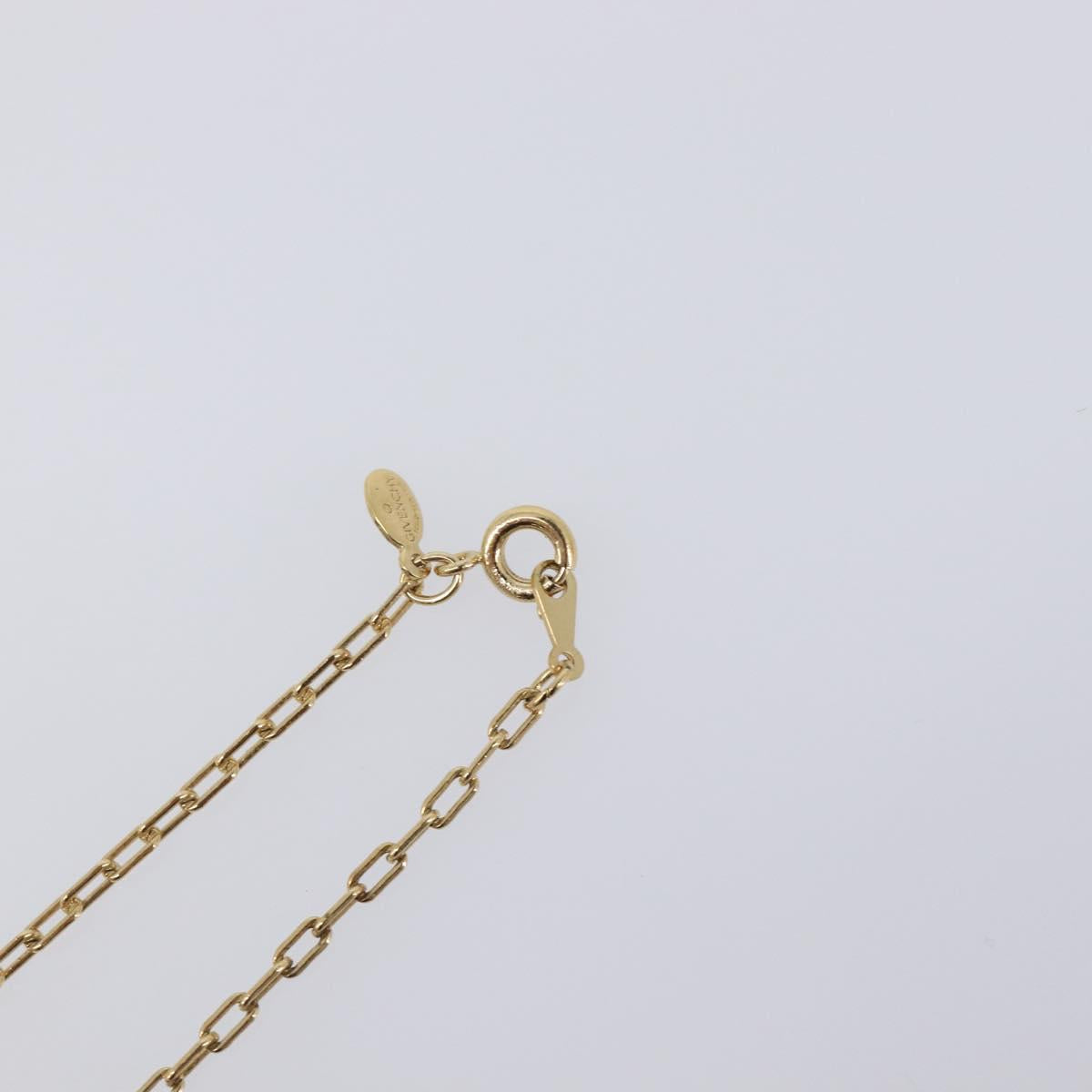 GIVENCHY Necklace Metal 4 Set Gold Tone Silver Auth ka6706