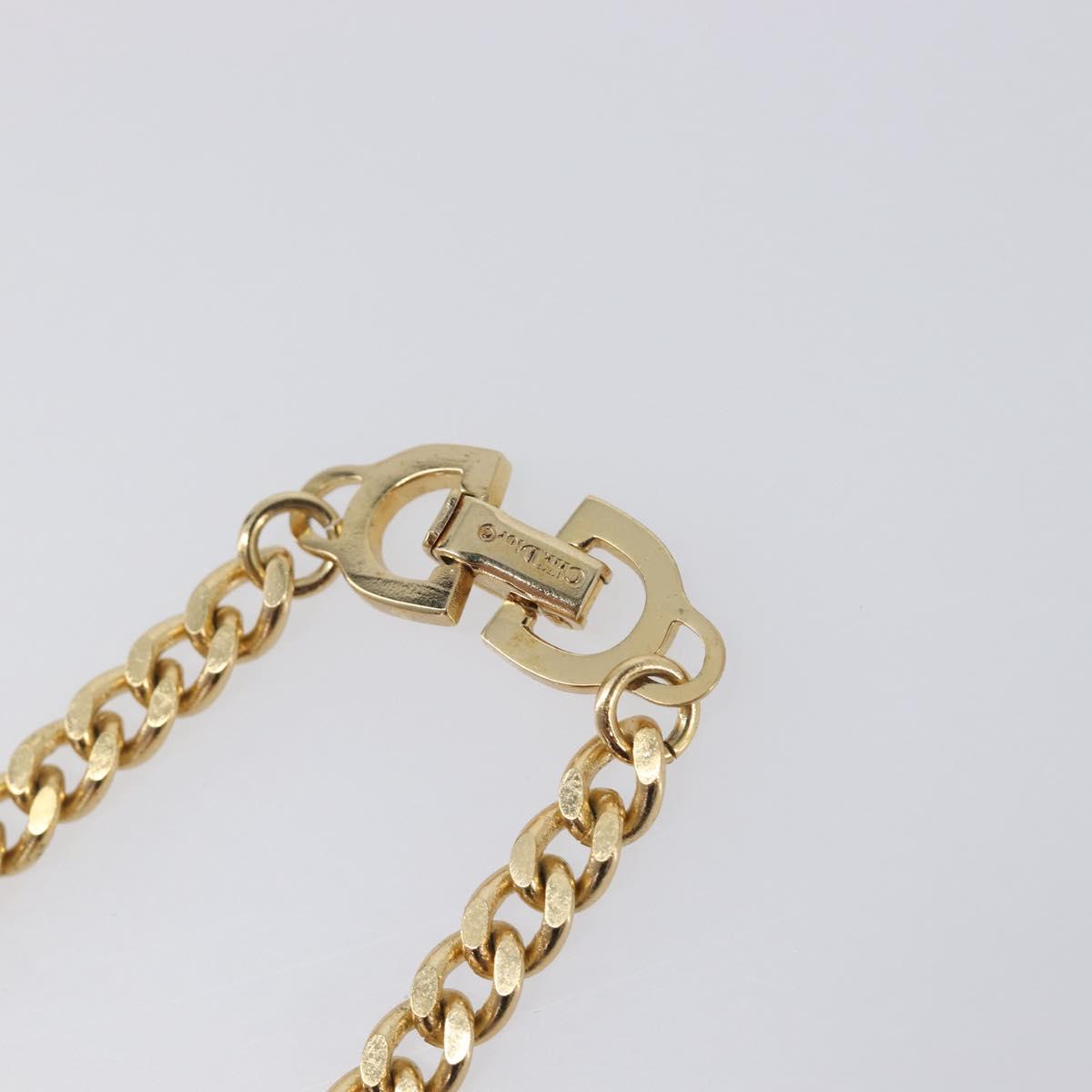 Christian Dior Bracelet Metal Gold Tone Auth ka6707