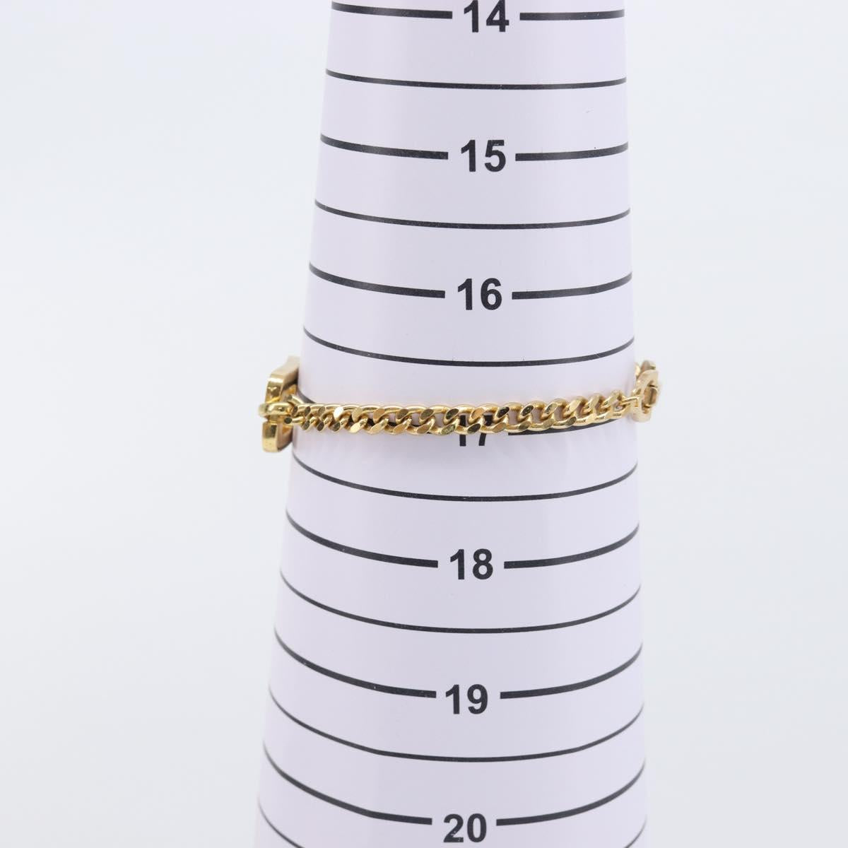 Christian Dior Bracelet Metal Gold Tone Auth ka6707
