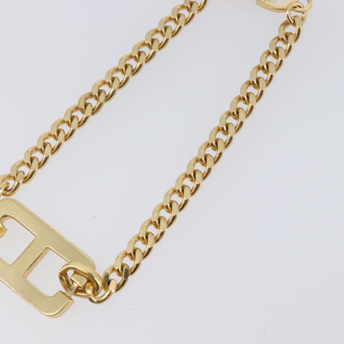 Christian Dior Bracelet Metal Gold Tone Auth ka6707