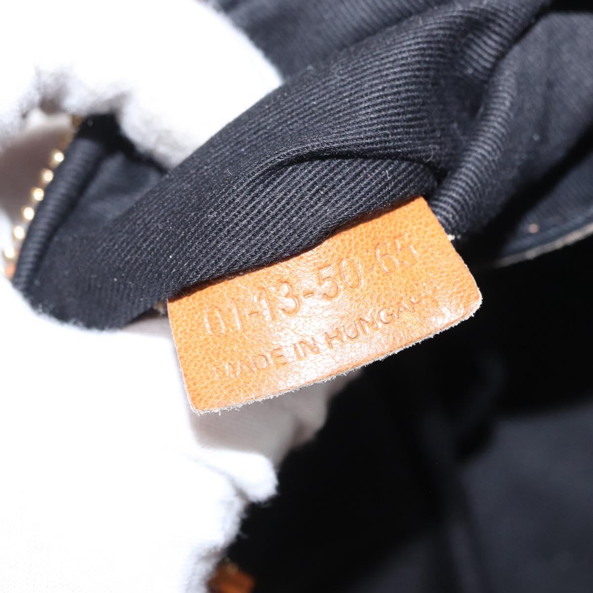 Chloe Etel Hand Bag Leather 2way Brown Gold Auth ka671