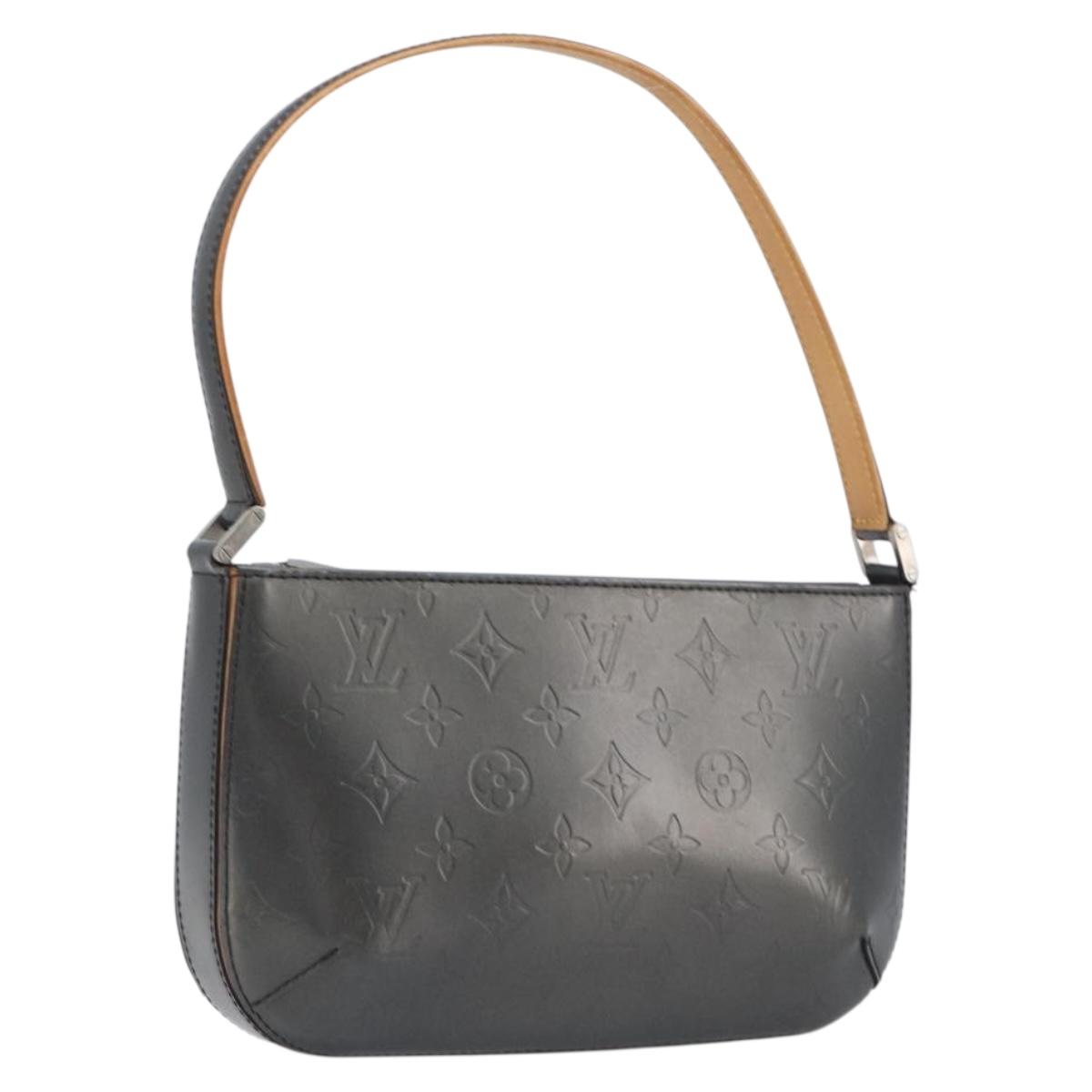 LOUIS VUITTON Monogram Mat Fowler Hand Bag Gray M55142 LV Auth ka6721