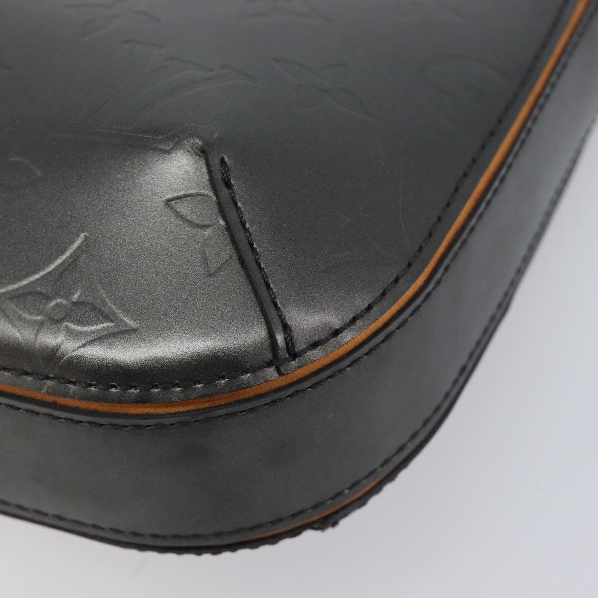 LOUIS VUITTON Monogram Mat Fowler Hand Bag Gray M55142 LV Auth ka6721