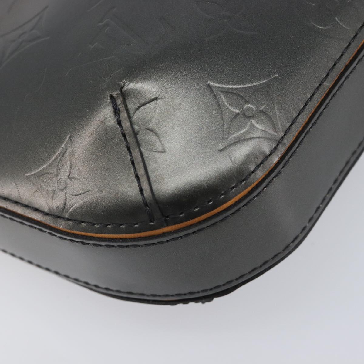 LOUIS VUITTON Monogram Mat Fowler Hand Bag Gray M55142 LV Auth ka6721