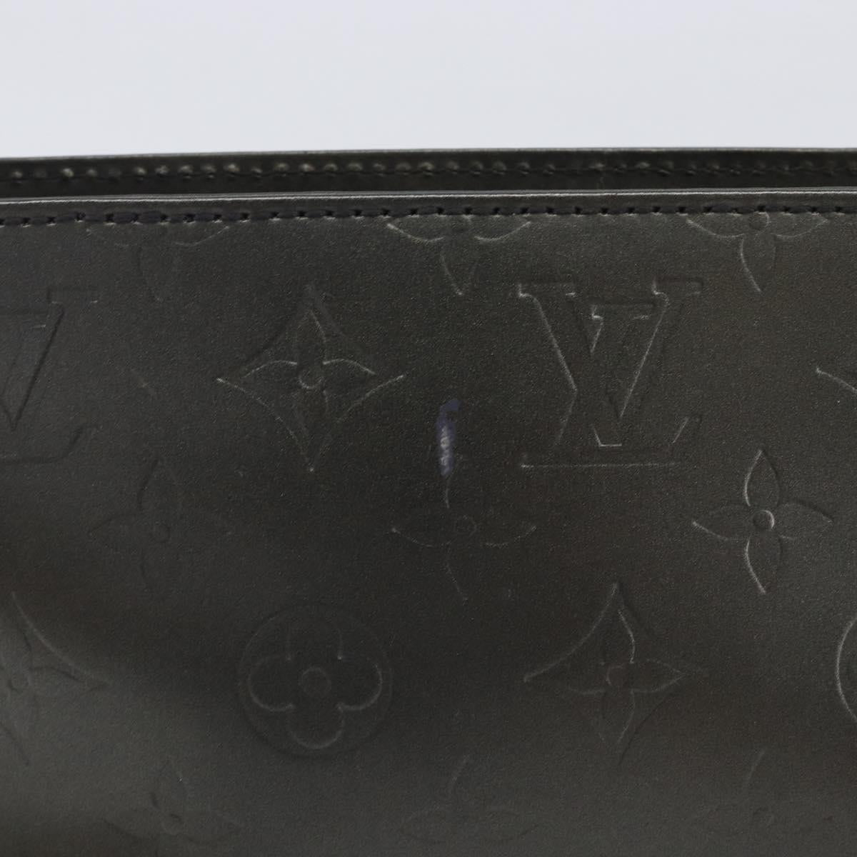 LOUIS VUITTON Monogram Mat Fowler Hand Bag Gray M55142 LV Auth ka6721