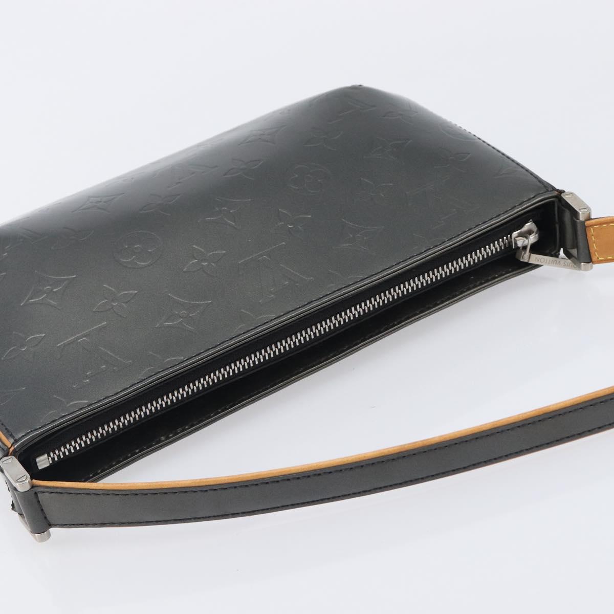 LOUIS VUITTON Monogram Mat Fowler Hand Bag Gray M55142 LV Auth ka6721