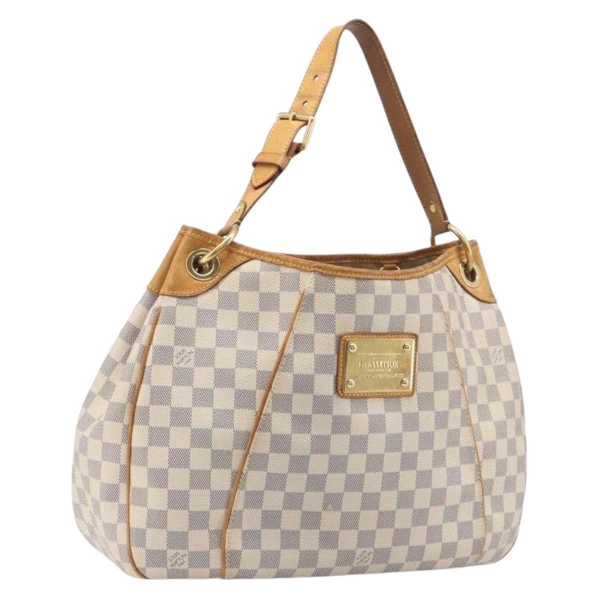 LOUIS VUITTON Damier Azur Galliera PM Shoulder Bag N55215 LV Auth ka6727A