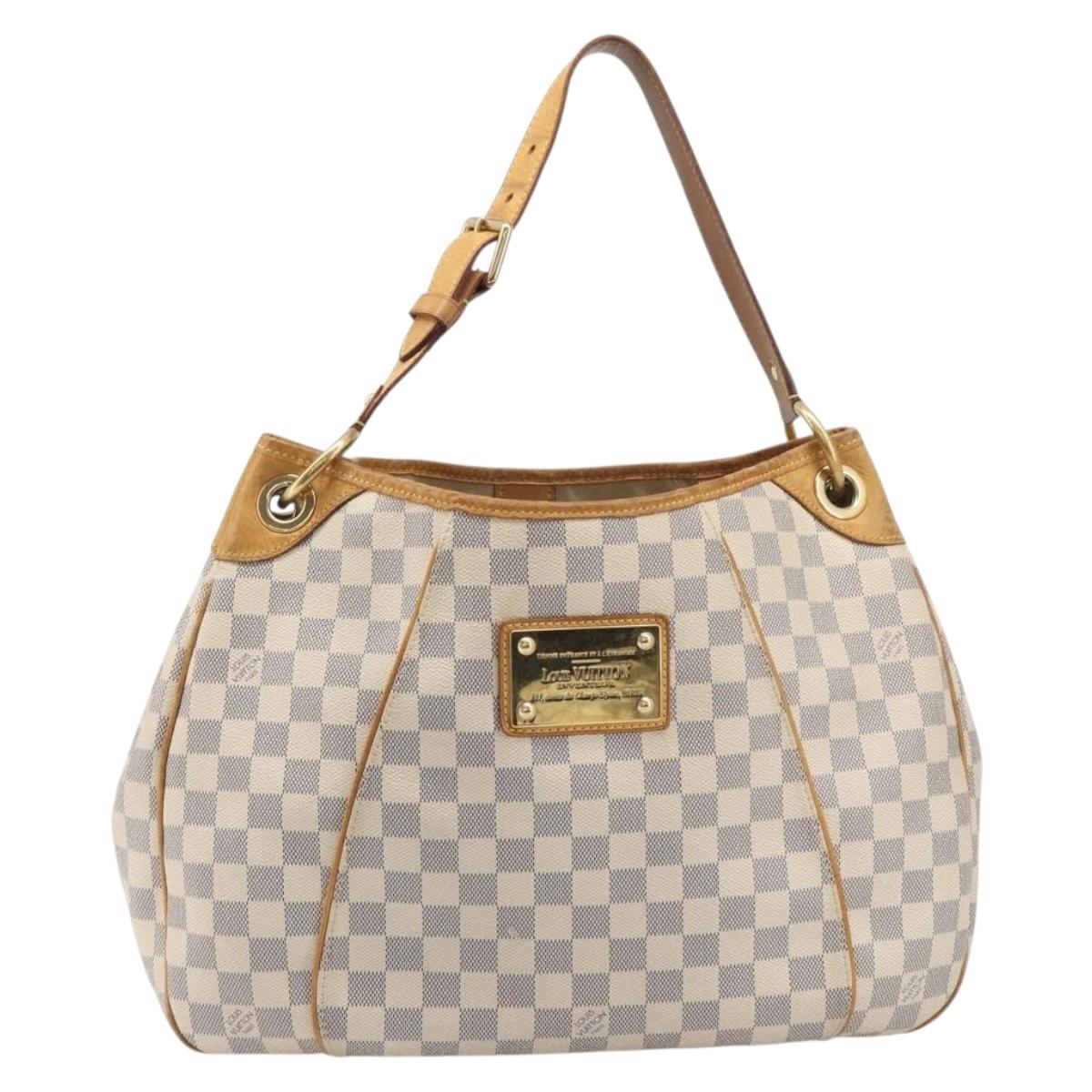 LOUIS VUITTON Damier Azur Galliera PM Shoulder Bag N55215 LV Auth ka6727A