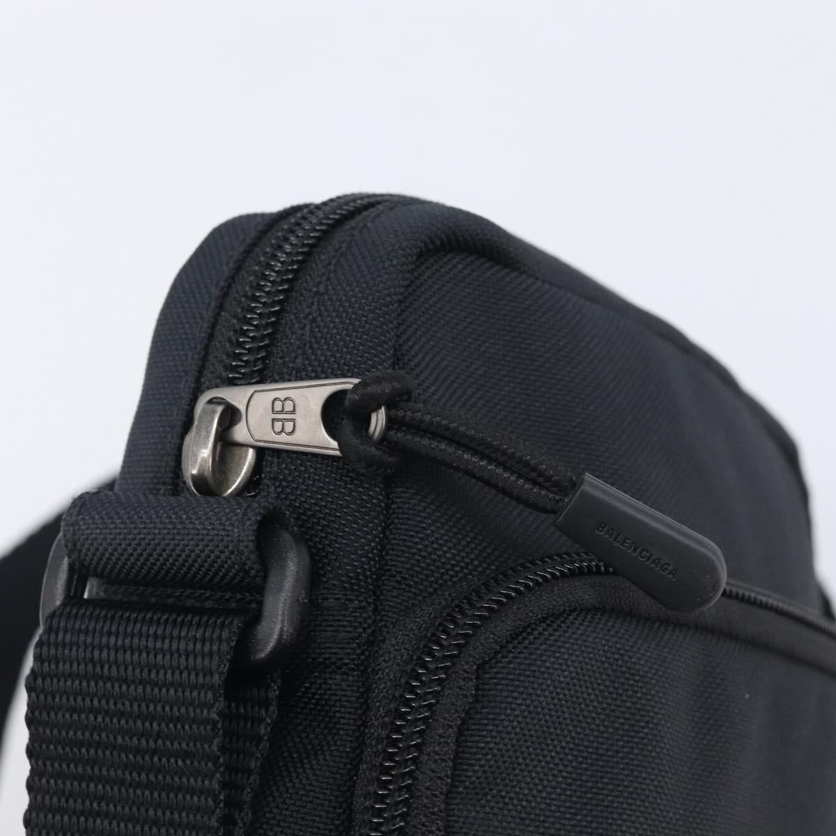 Balenciaga Sports Messenger Bag S Shoulder Bag Nylon Black 638657 Auth ka6757A