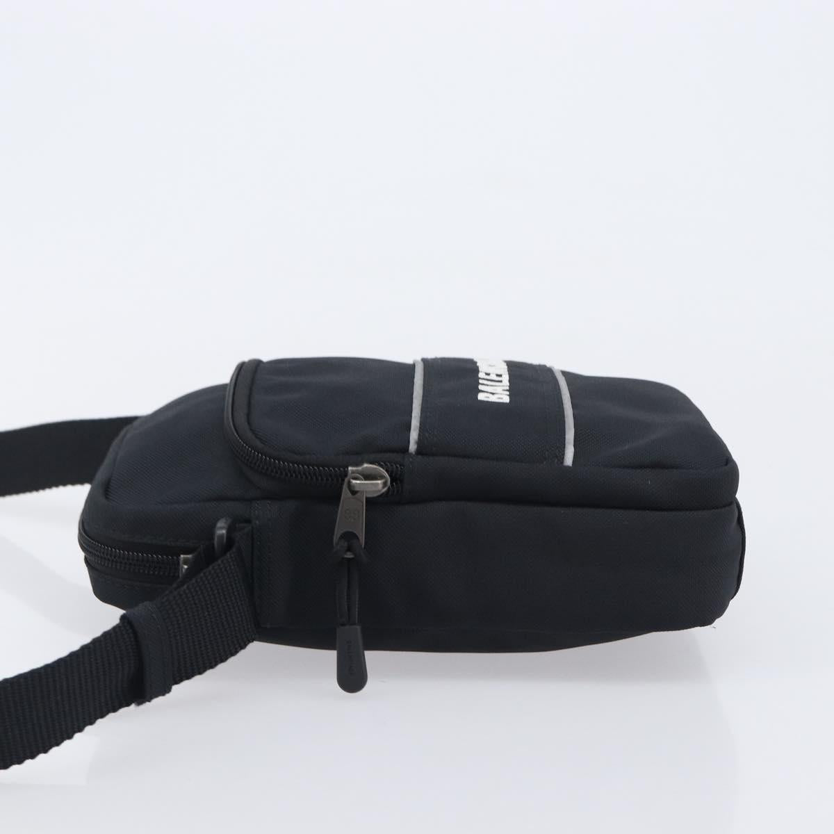 Balenciaga Sports Messenger Bag S Shoulder Bag Nylon Black 638657 Auth ka6757A
