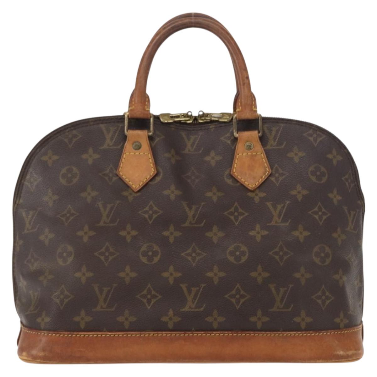 LOUIS VUITTON Monogram Alma Hand Bag M51130 LV Auth ka676