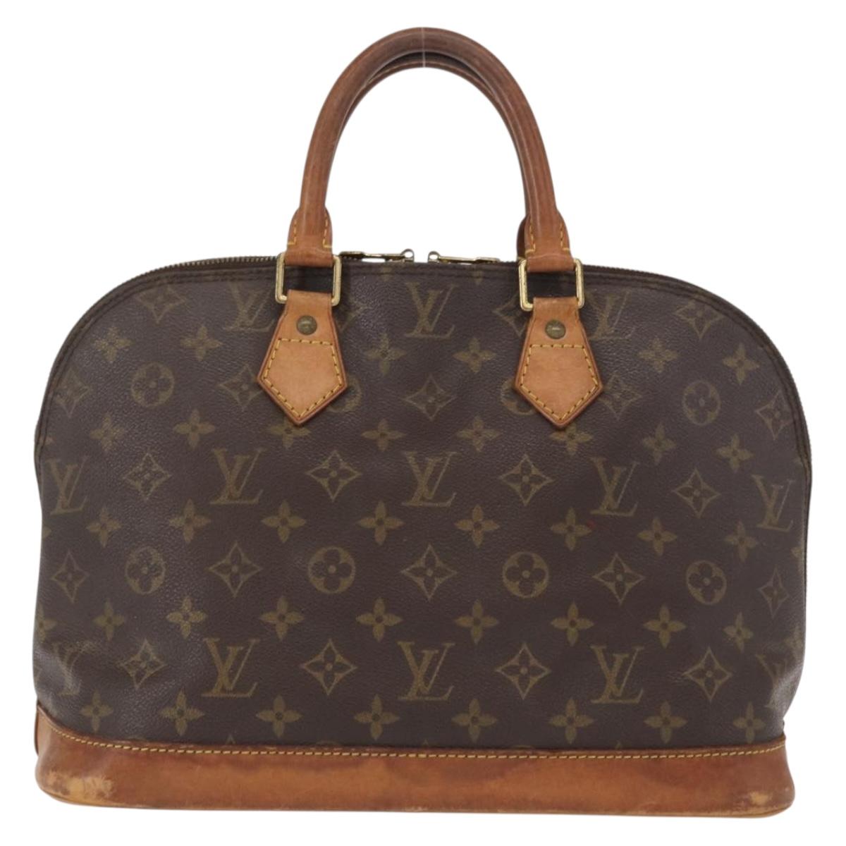 LOUIS VUITTON Monogram Alma Hand Bag M51130 LV Auth ka676