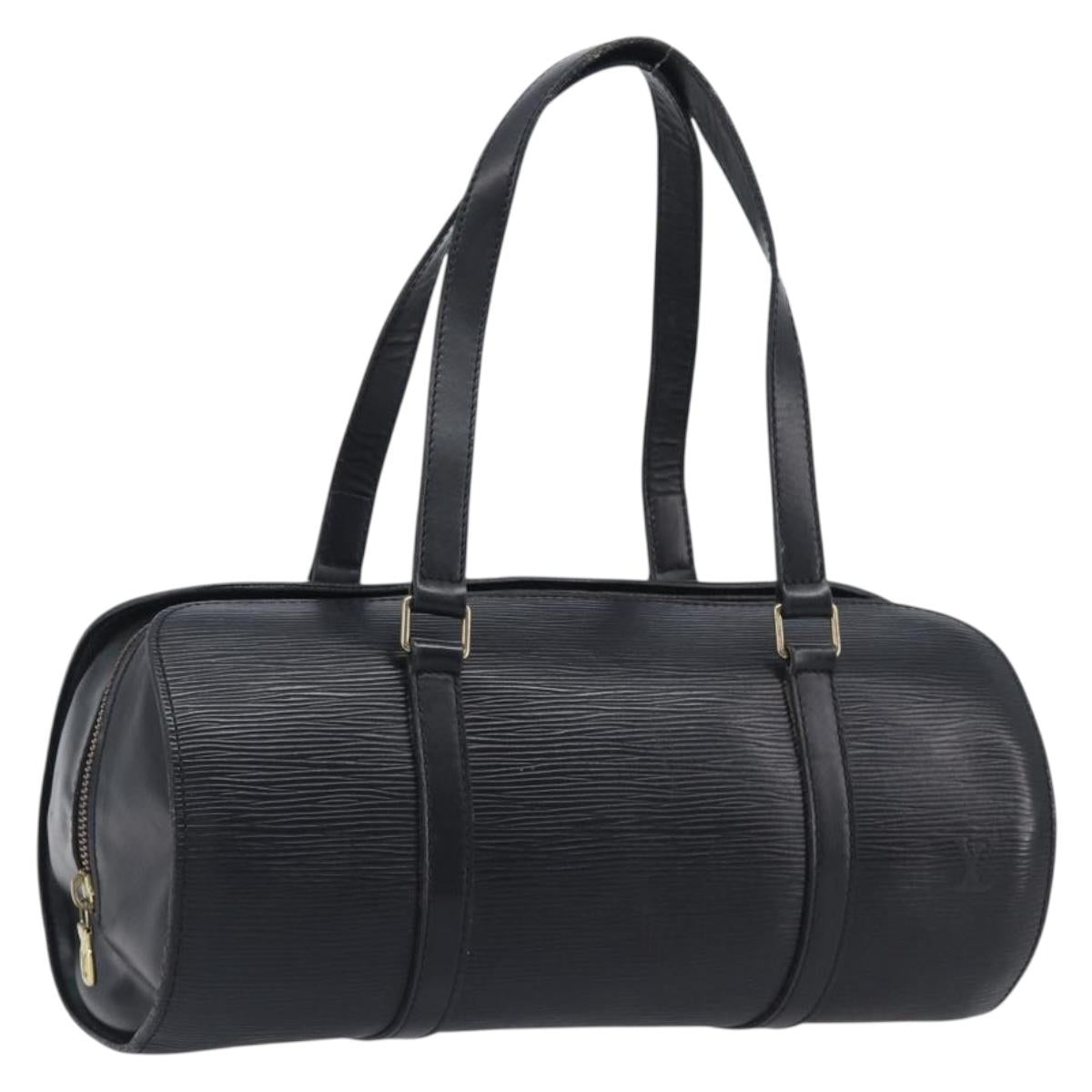 LOUIS VUITTON Epi Soufflot Hand Bag Black M52222 LV Auth ka6771