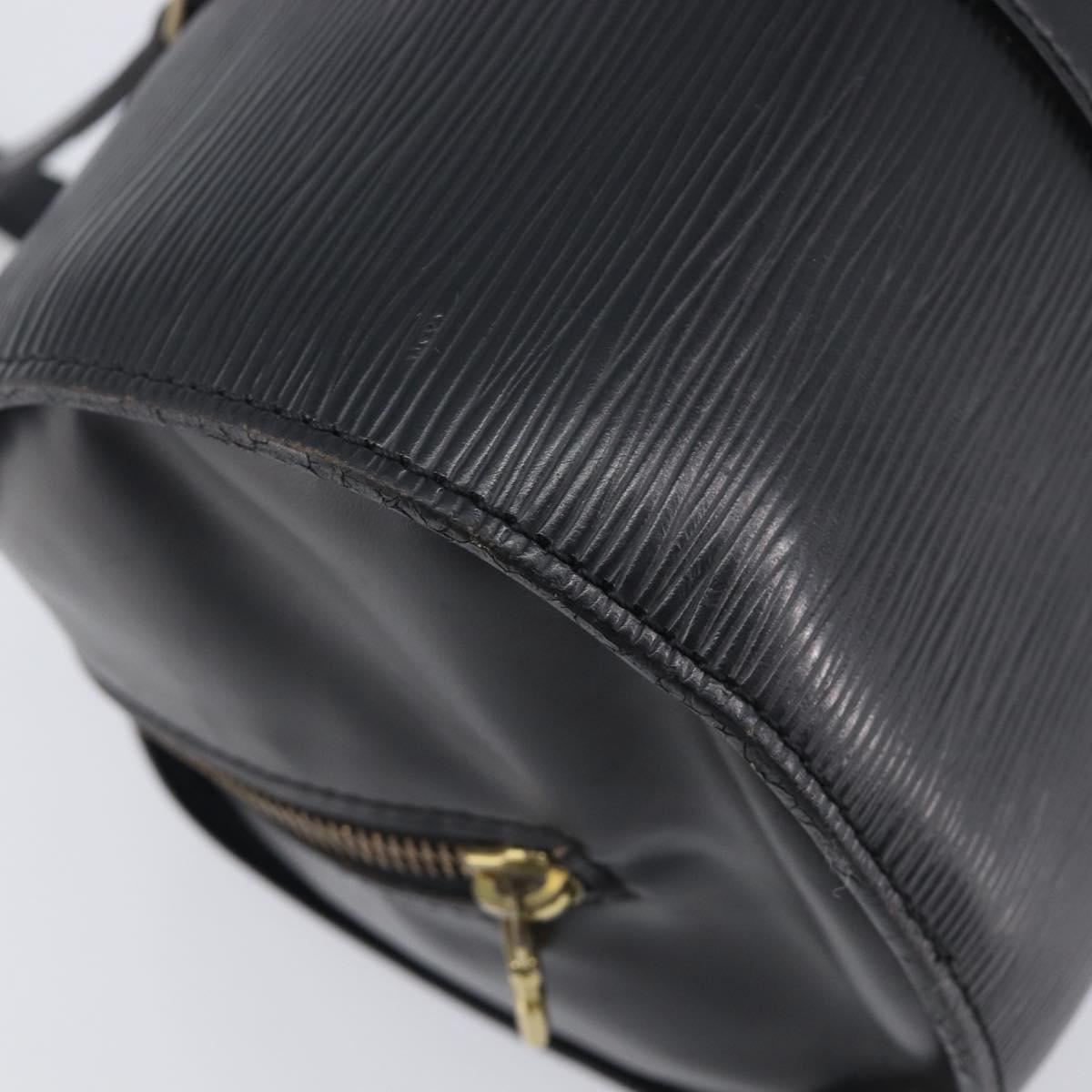 LOUIS VUITTON Epi Soufflot Hand Bag Black M52222 LV Auth ka6771