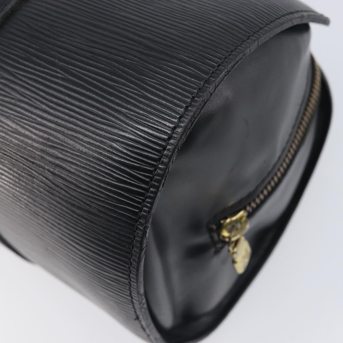 LOUIS VUITTON Epi Soufflot Hand Bag Black M52222 LV Auth ka6771