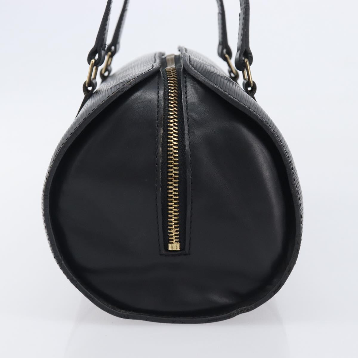 LOUIS VUITTON Epi Soufflot Hand Bag Black M52222 LV Auth ka6771