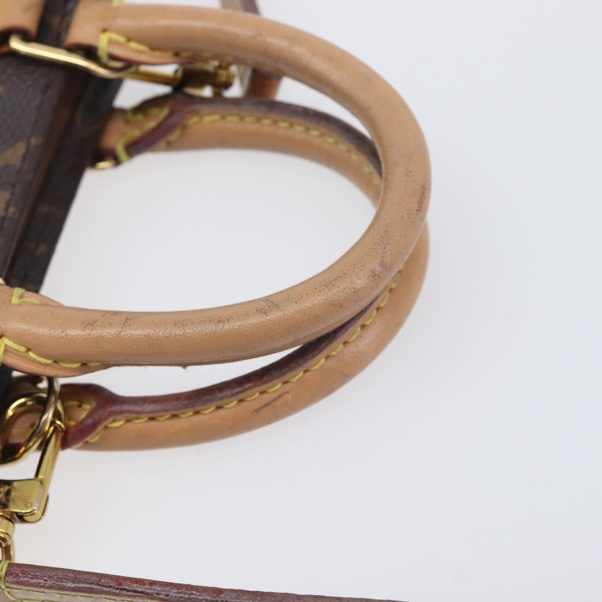LOUIS VUITTON Monogram Petit Sac Plat Hand Bag M81295 LV Auth ka6777