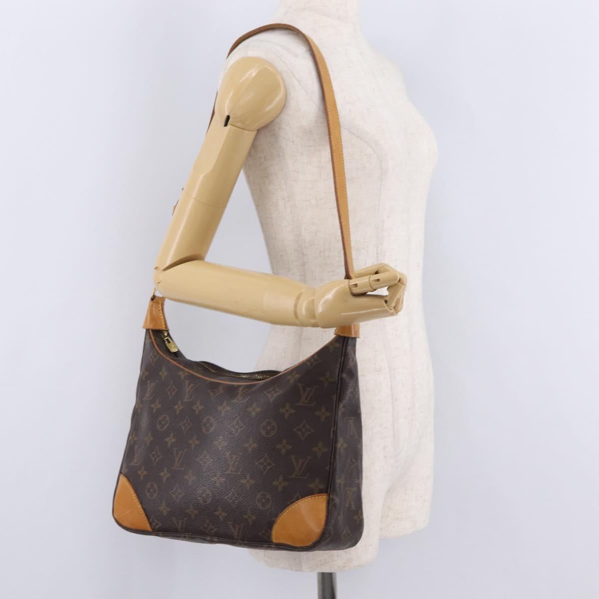 LOUIS VUITTON Monogram Boulogne 30 Shoulder Bag M51265 LV Auth ka6784A