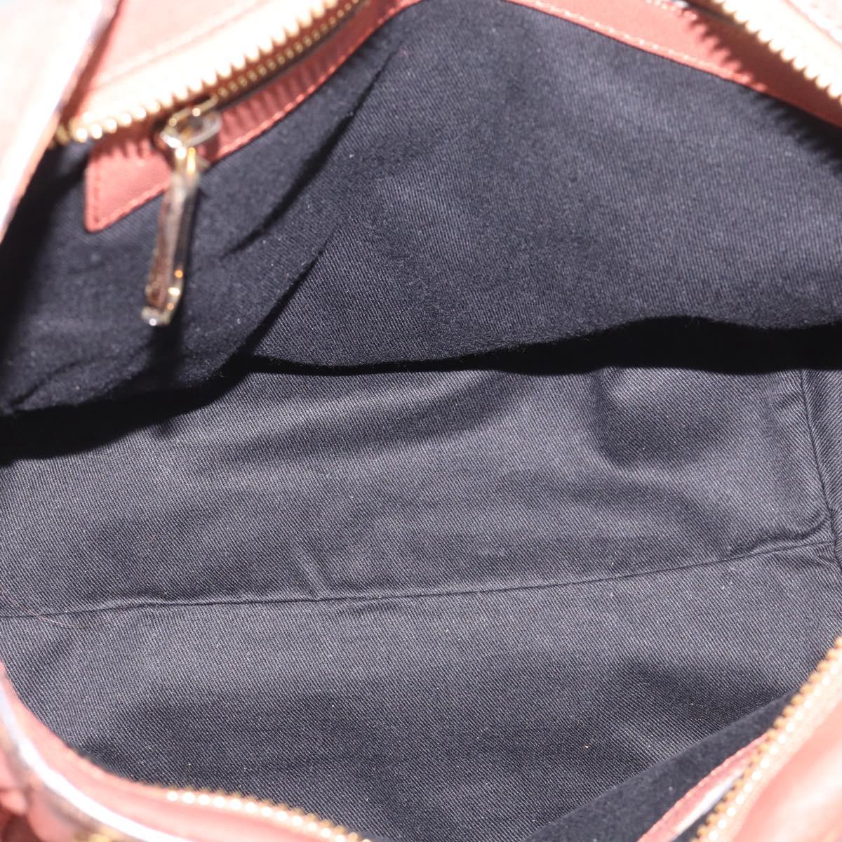 Chloe Etel Hand Bag Leather 2way Pink Gold Auth ka6785A