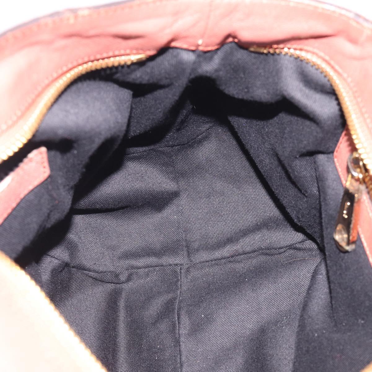 Chloe Etel Hand Bag Leather 2way Pink Gold Auth ka6785A