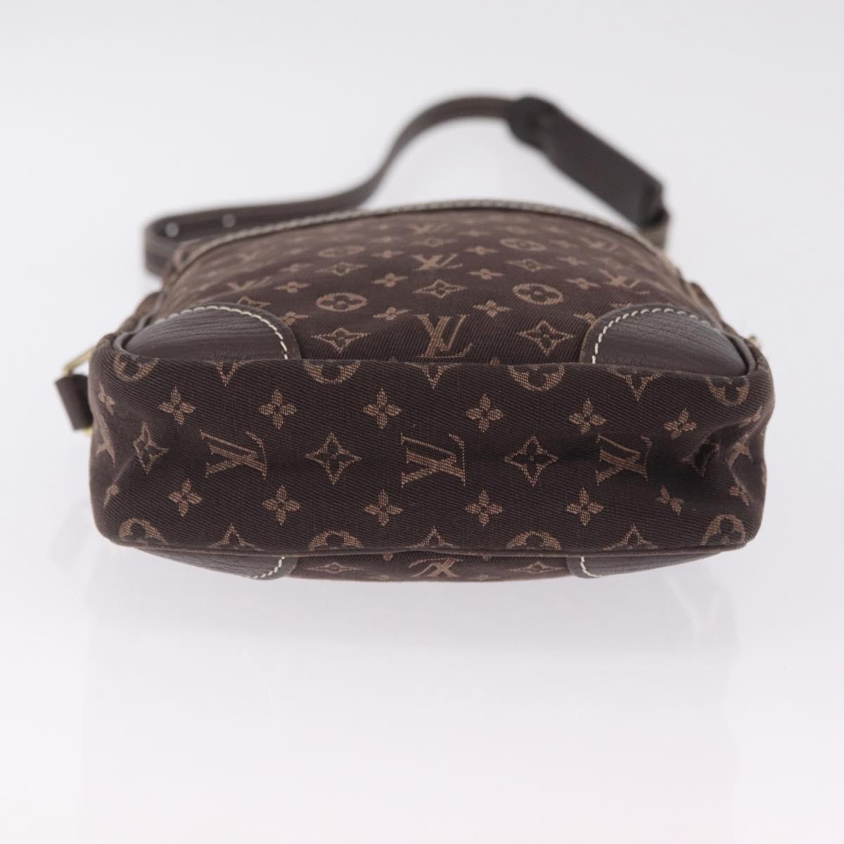 LOUIS VUITTON Monogram Mini Lin Danube Shoulder Bag Ebene M95228 LV Auth ka6789A