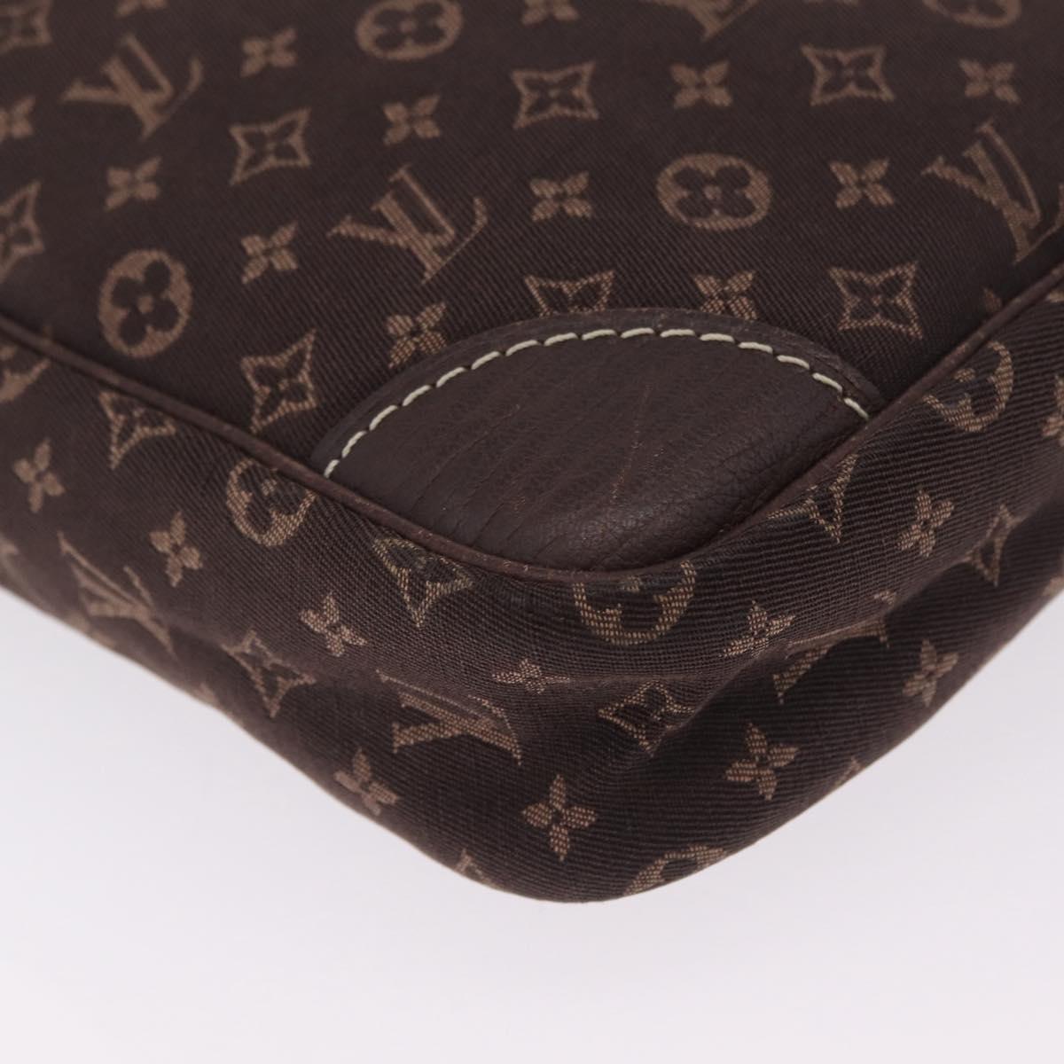 LOUIS VUITTON Monogram Mini Lin Danube Shoulder Bag Ebene M95228 LV Auth ka6789A