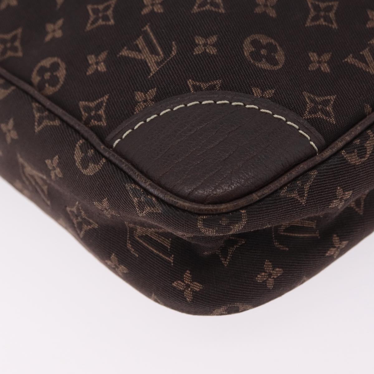 LOUIS VUITTON Monogram Mini Lin Danube Shoulder Bag Ebene M95228 LV Auth ka6789A