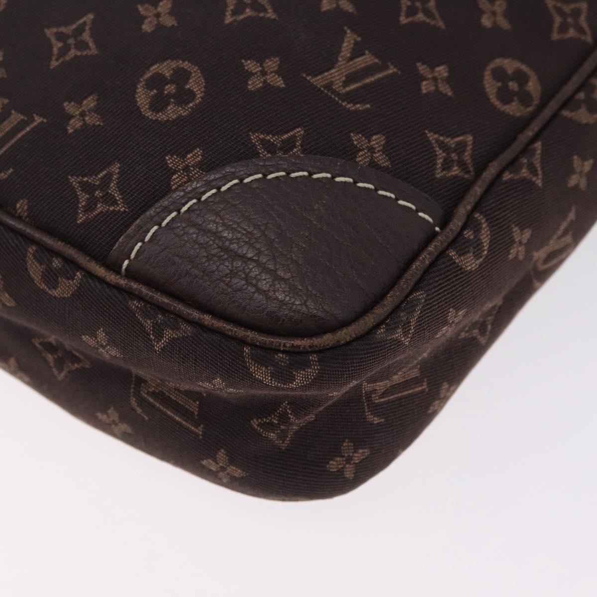 LOUIS VUITTON Monogram Mini Lin Danube Shoulder Bag Ebene M95228 LV Auth ka6789A