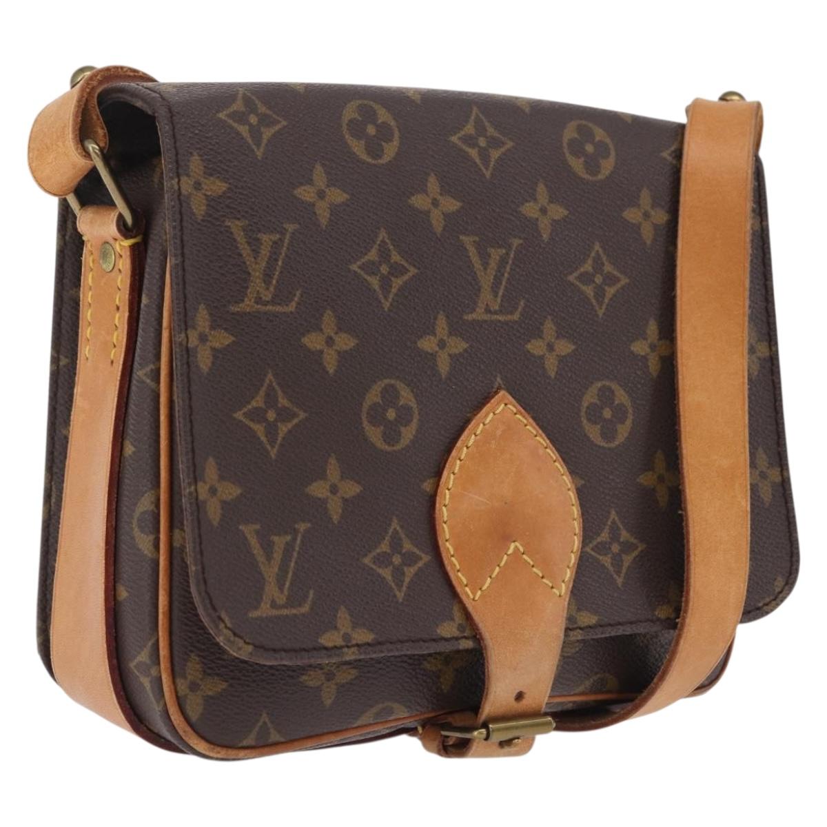 LOUIS VUITTON Monogram Cartouchiere MM Shoulder Bag M51253 LV Auth ka6790