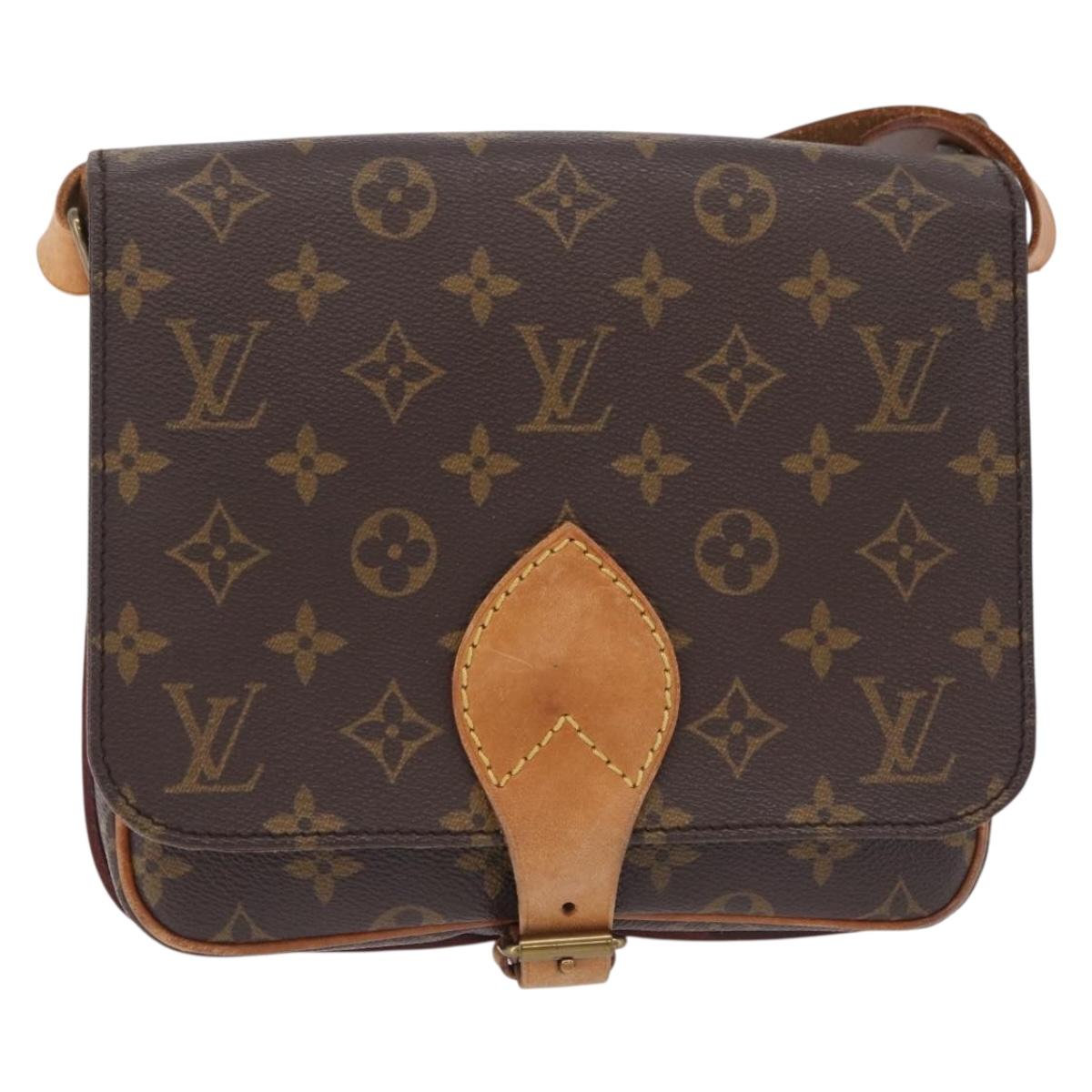 LOUIS VUITTON Monogram Cartouchiere MM Shoulder Bag M51253 LV Auth ka6790