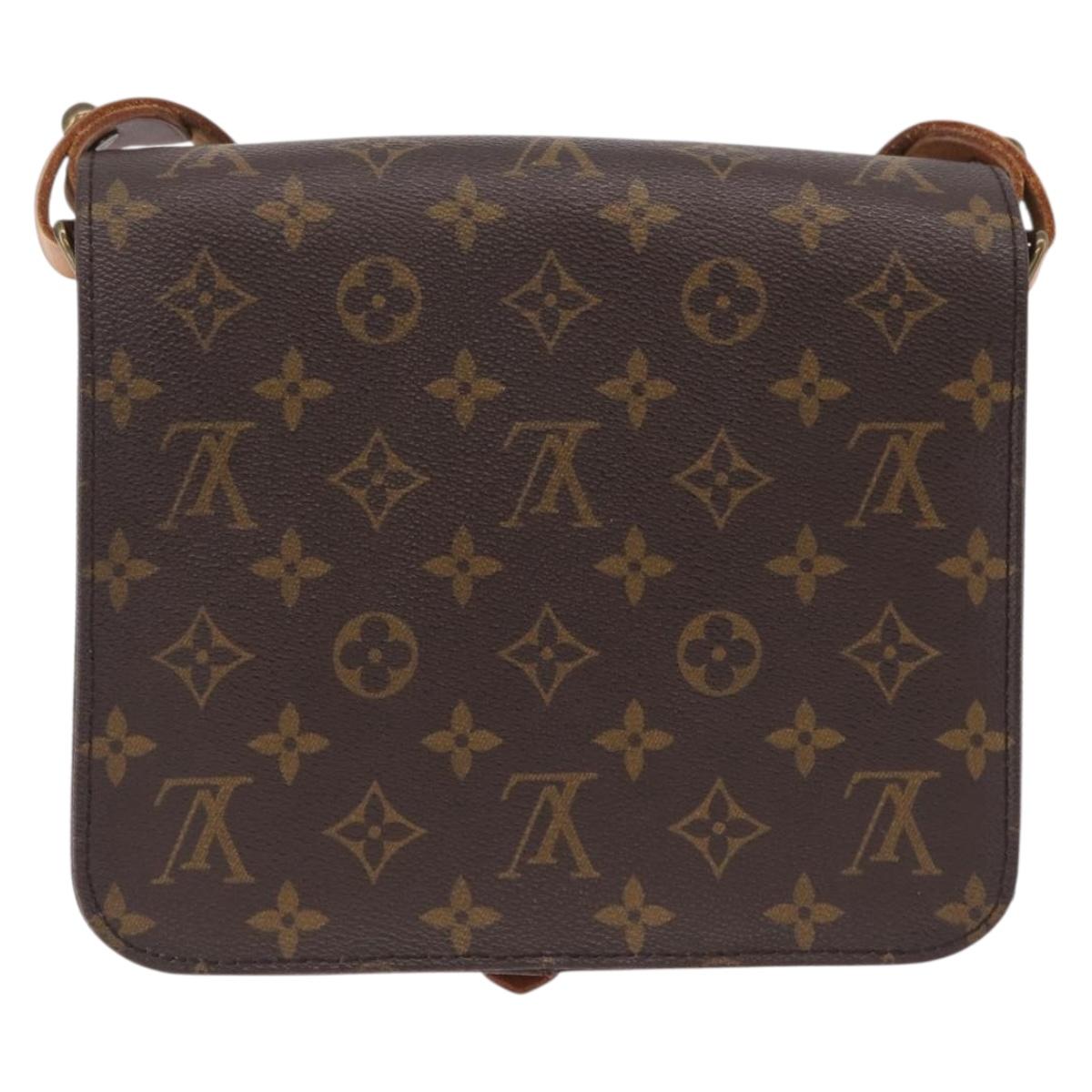 LOUIS VUITTON Monogram Cartouchiere MM Shoulder Bag M51253 LV Auth ka6790