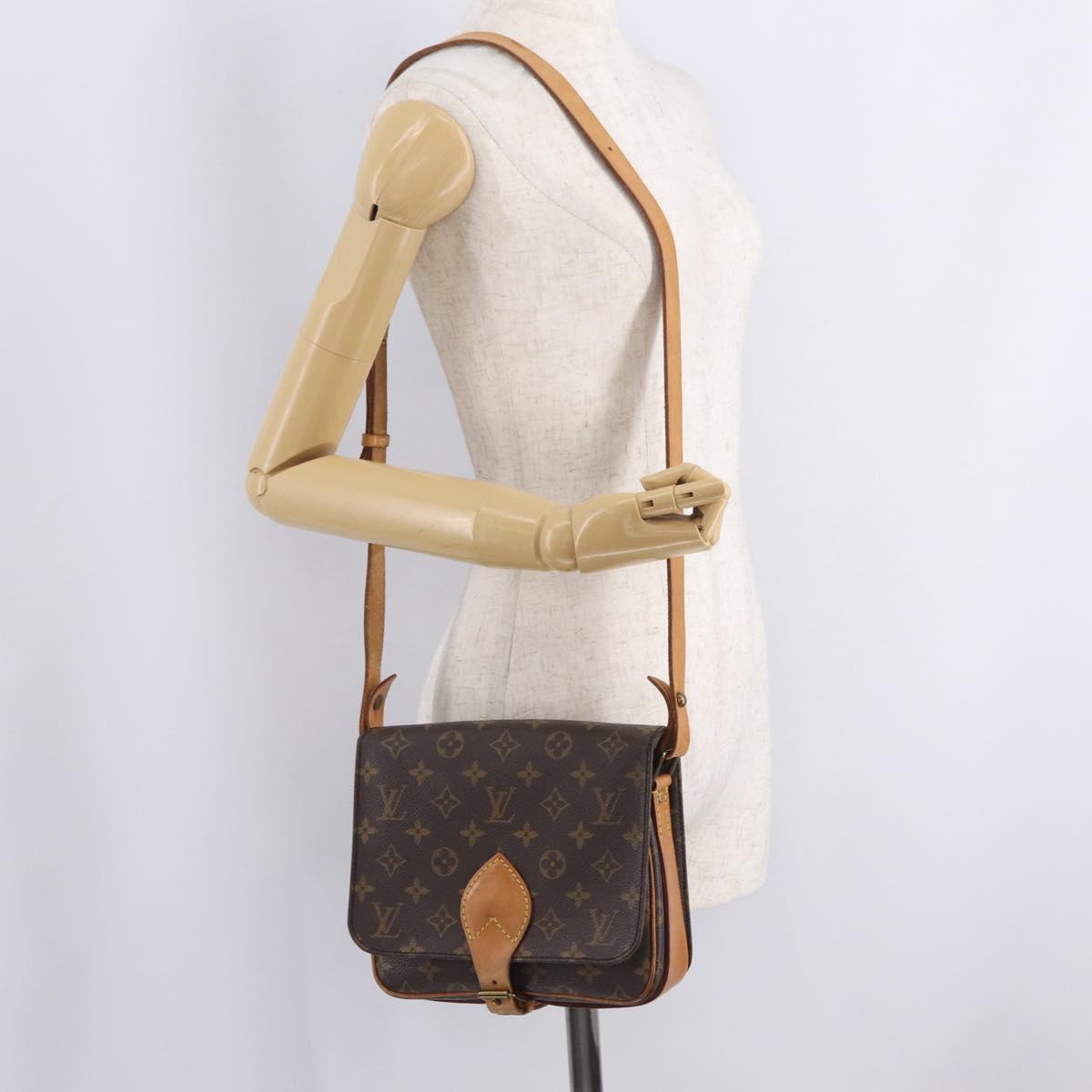 LOUIS VUITTON Monogram Cartouchiere MM Shoulder Bag M51253 LV Auth ka6790