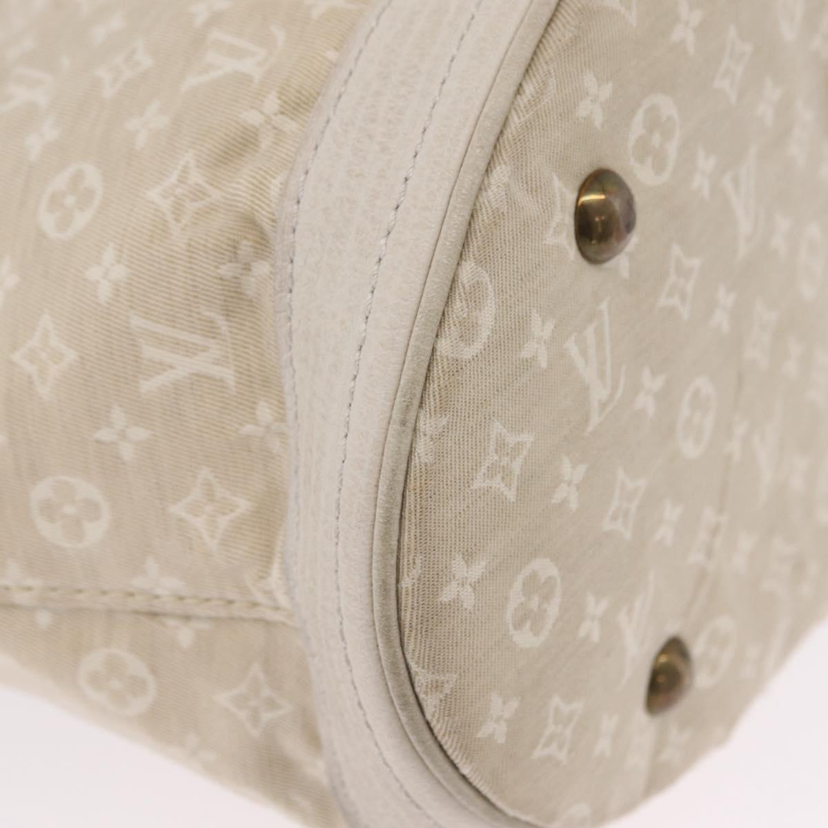 LOUIS VUITTON Monogram Mini Lin Bucket PM Shoulder Bag Dunne M95316 Auth ka6792