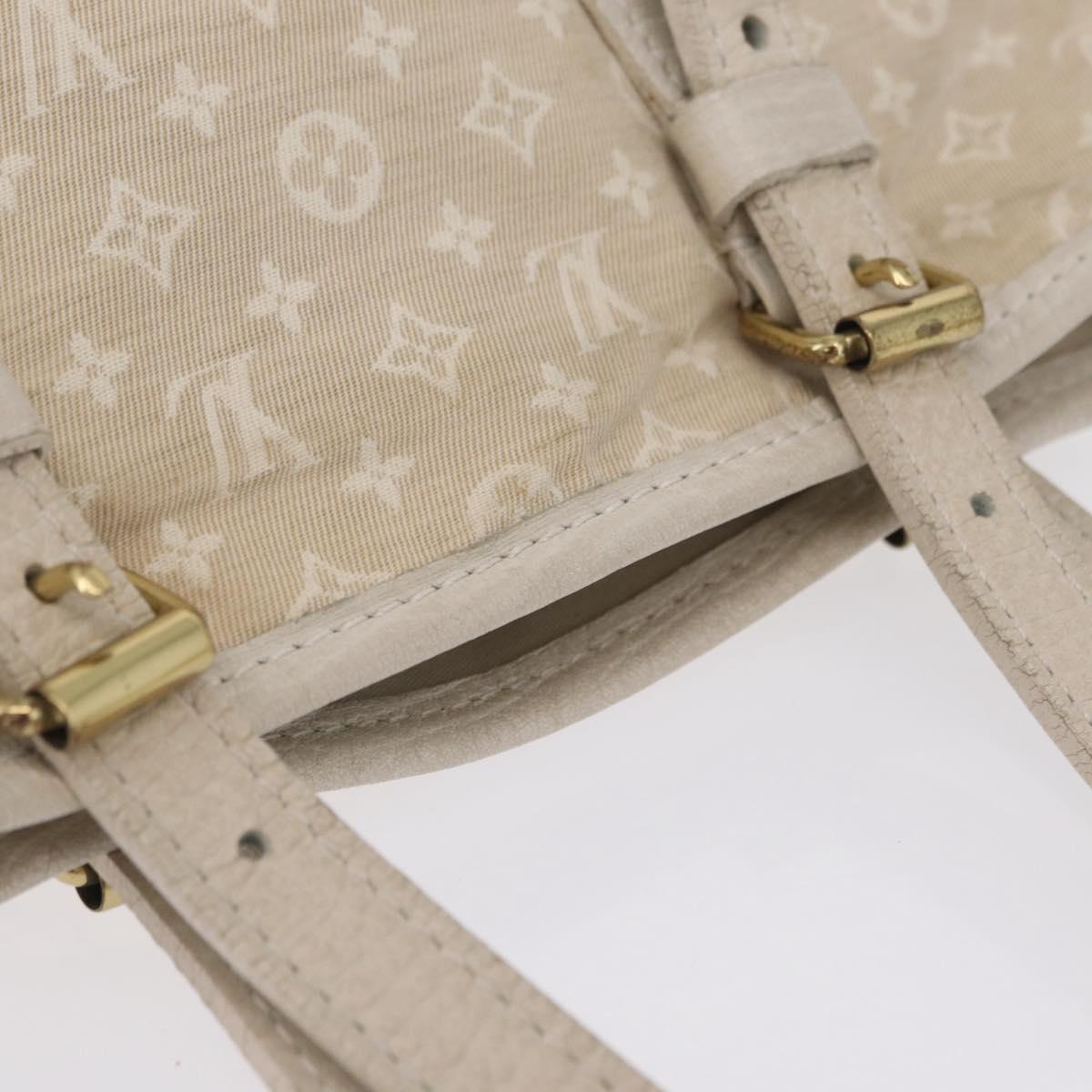 LOUIS VUITTON Monogram Mini Lin Bucket PM Shoulder Bag Dunne M95316 Auth ka6792