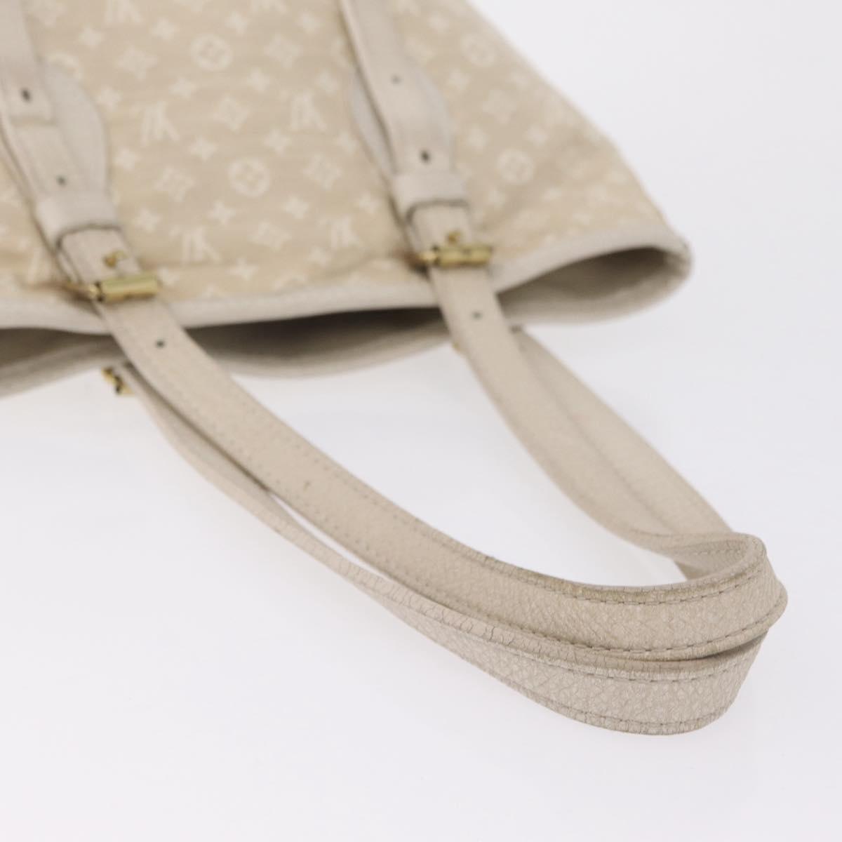LOUIS VUITTON Monogram Mini Lin Bucket PM Shoulder Bag Dunne M95316 Auth ka6792