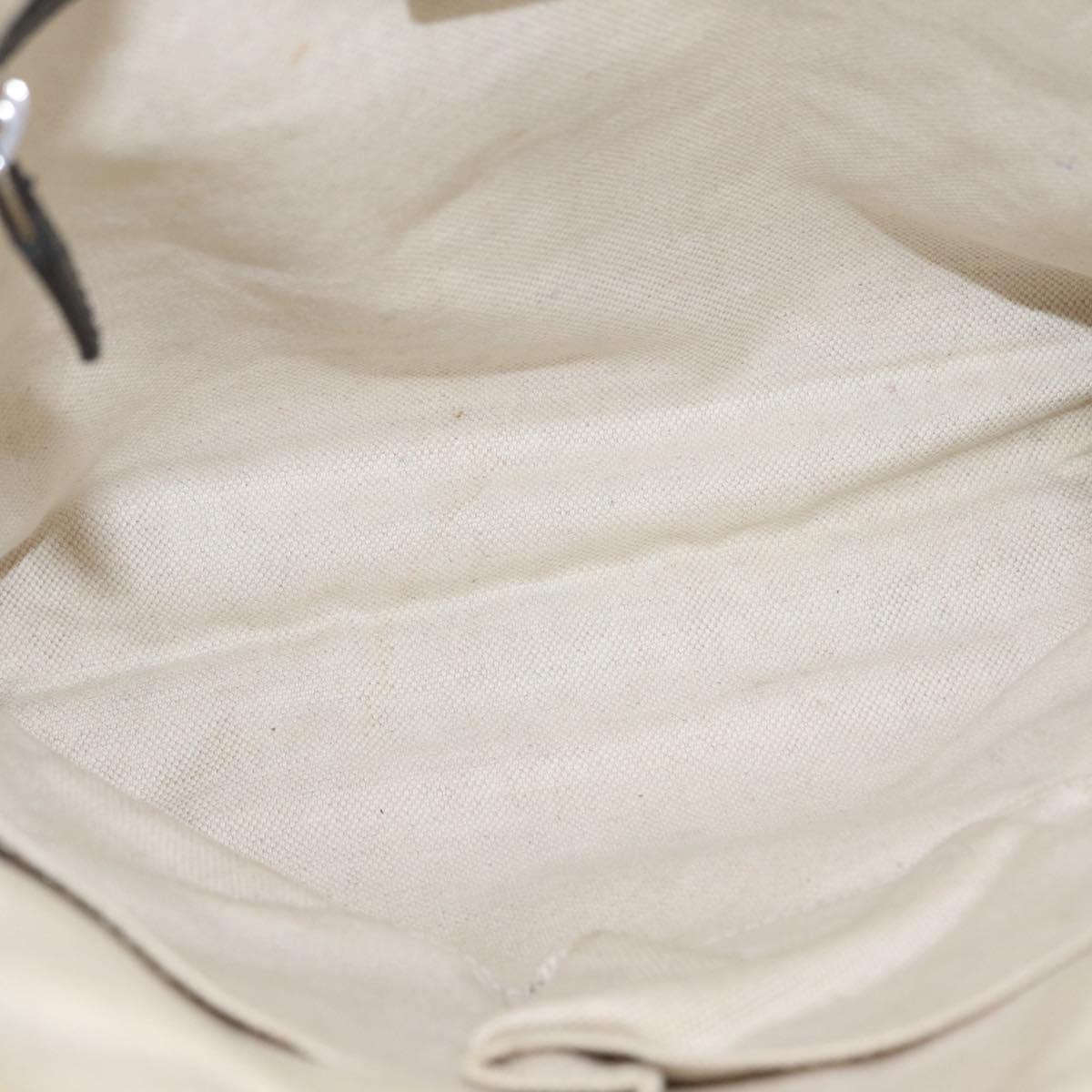 GUCCI Interlocking Shoulder Bag Leather Black Silver 322059 Auth ka6794V