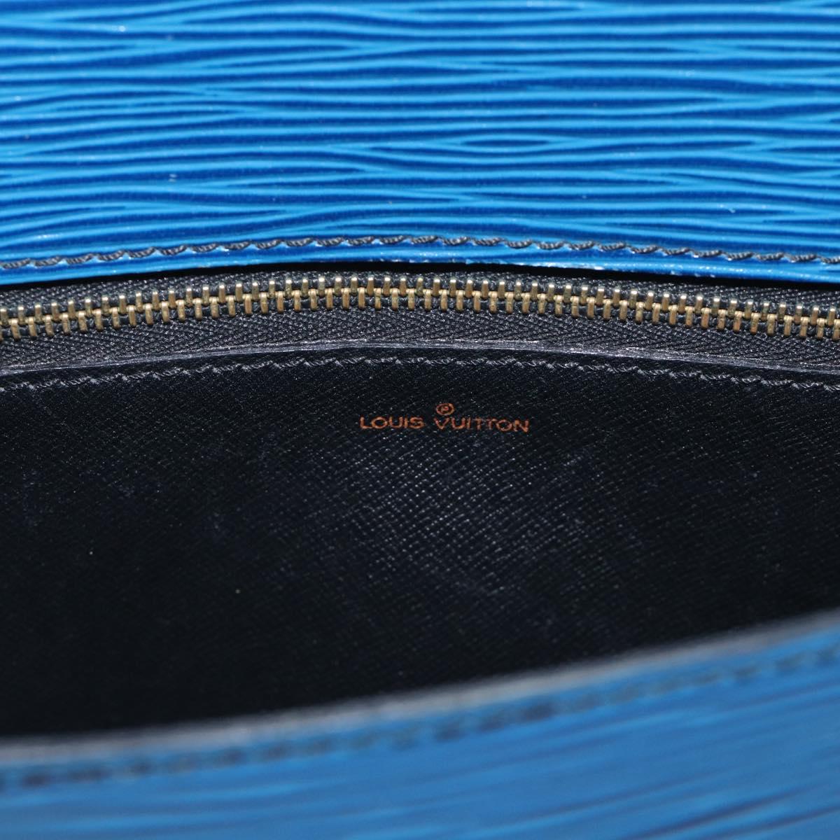 LOUIS VUITTON Epi Saint Cloud GM Shoulder Bag Toledo Blue M52195 LV Auth ka6795