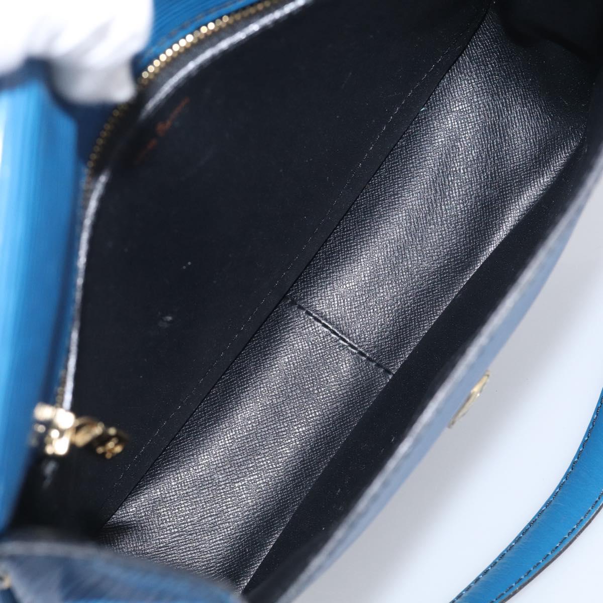 LOUIS VUITTON Epi Saint Cloud GM Shoulder Bag Toledo Blue M52195 LV Auth ka6795