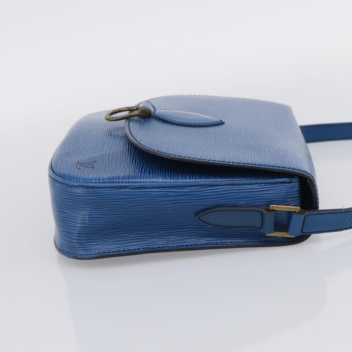 LOUIS VUITTON Epi Saint Cloud GM Shoulder Bag Toledo Blue M52195 LV Auth ka6795