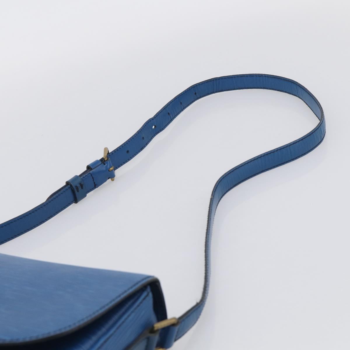 LOUIS VUITTON Epi Saint Cloud GM Shoulder Bag Toledo Blue M52195 LV Auth ka6795