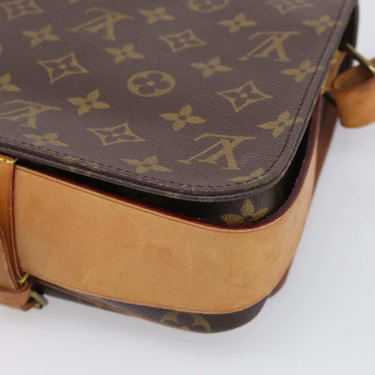 LOUIS VUITTON Monogram Cartouchiere MM Shoulder Bag M51253 LV Auth ka6796