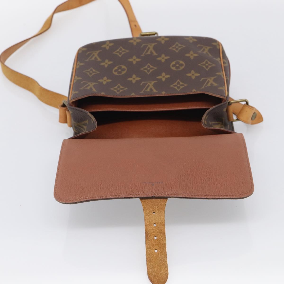 LOUIS VUITTON Monogram Cartouchiere MM Shoulder Bag M51253 LV Auth ka6796