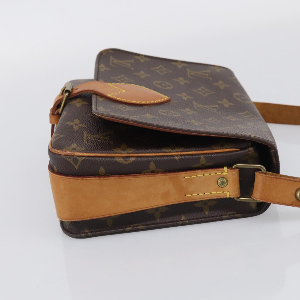 LOUIS VUITTON Monogram Cartouchiere MM Shoulder Bag M51253 LV Auth ka6796