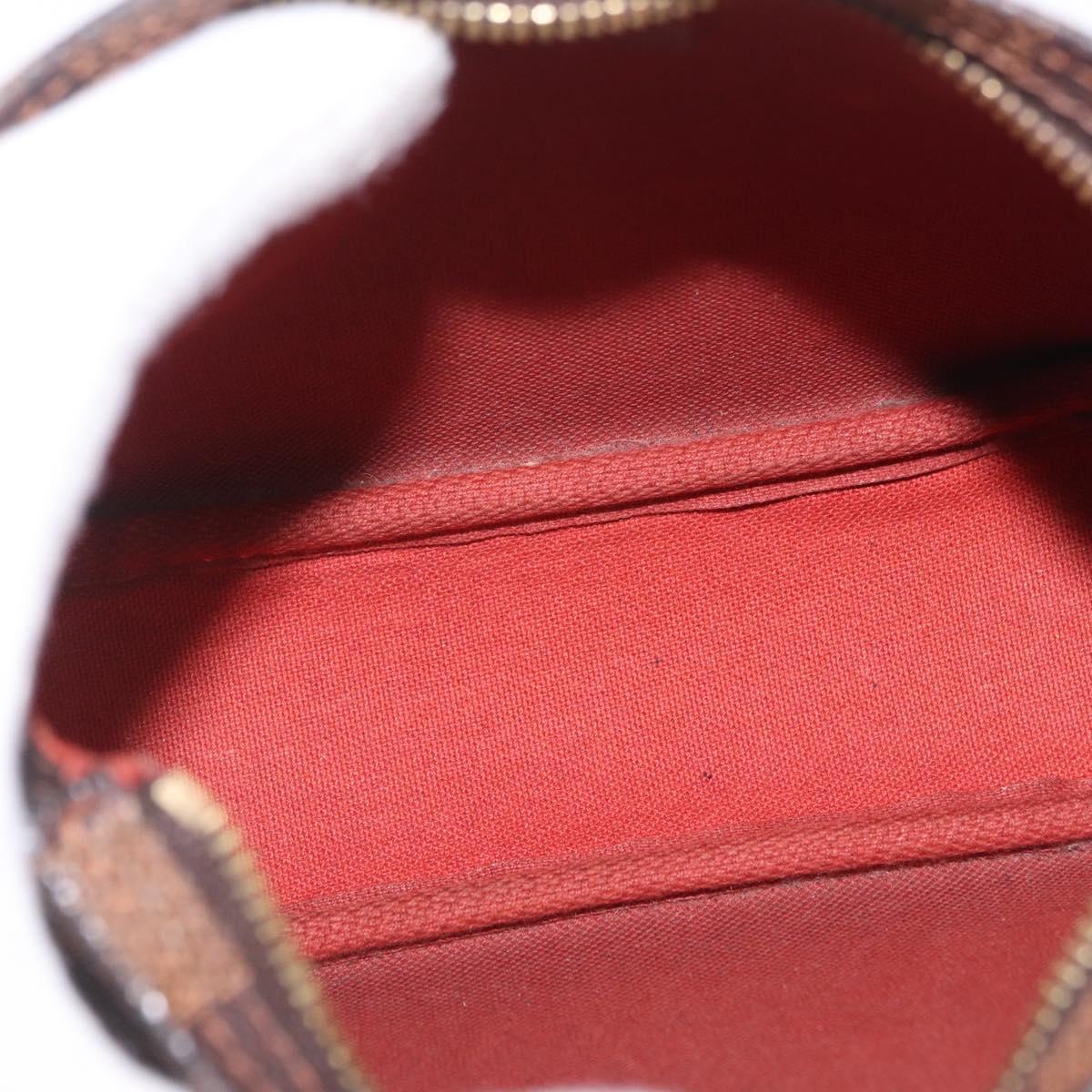 LOUIS VUITTON Damier Ebene Trousse Makeup Pouch N51982 LV Auth ka6799