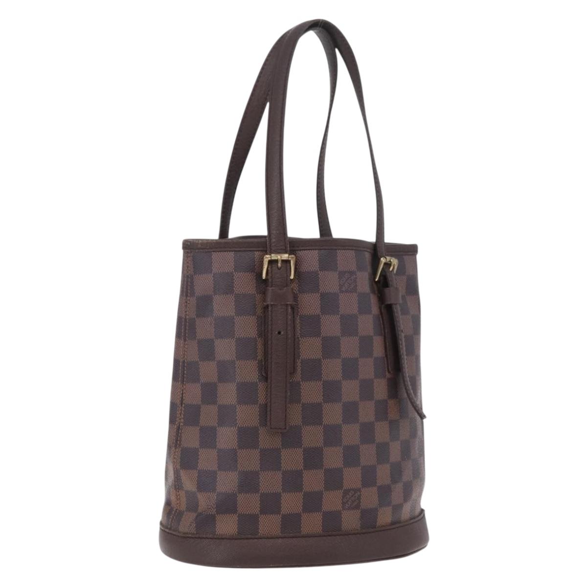 LOUIS VUITTON Damier Ebene Marais Shoulder Bag N42240 LV Auth ka6804