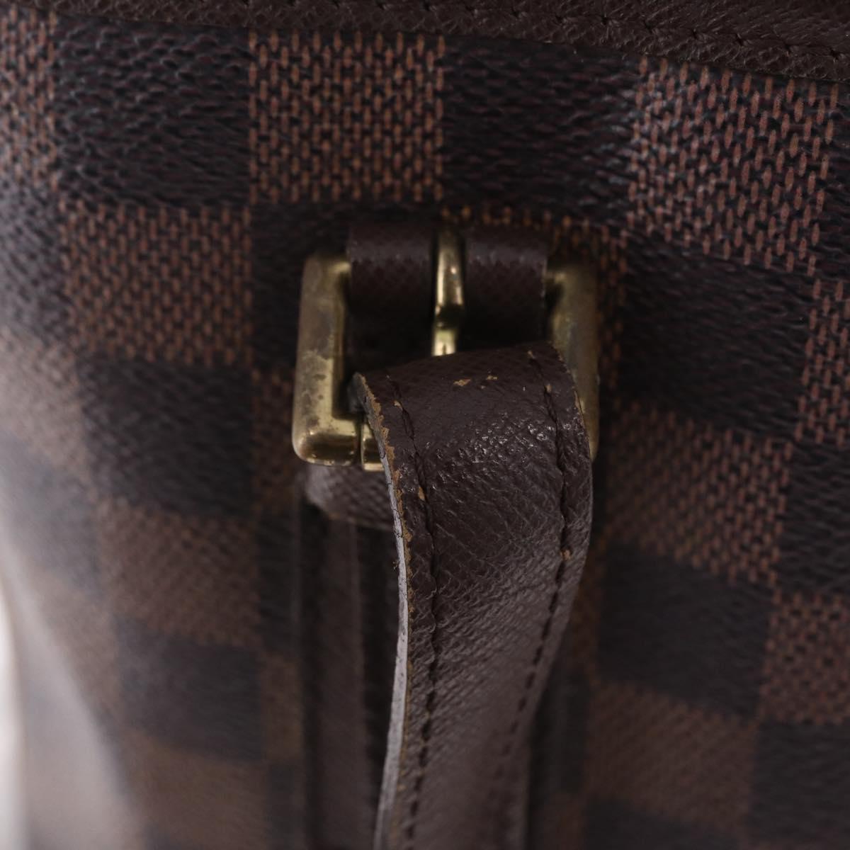 LOUIS VUITTON Damier Ebene Marais Shoulder Bag N42240 LV Auth ka6804
