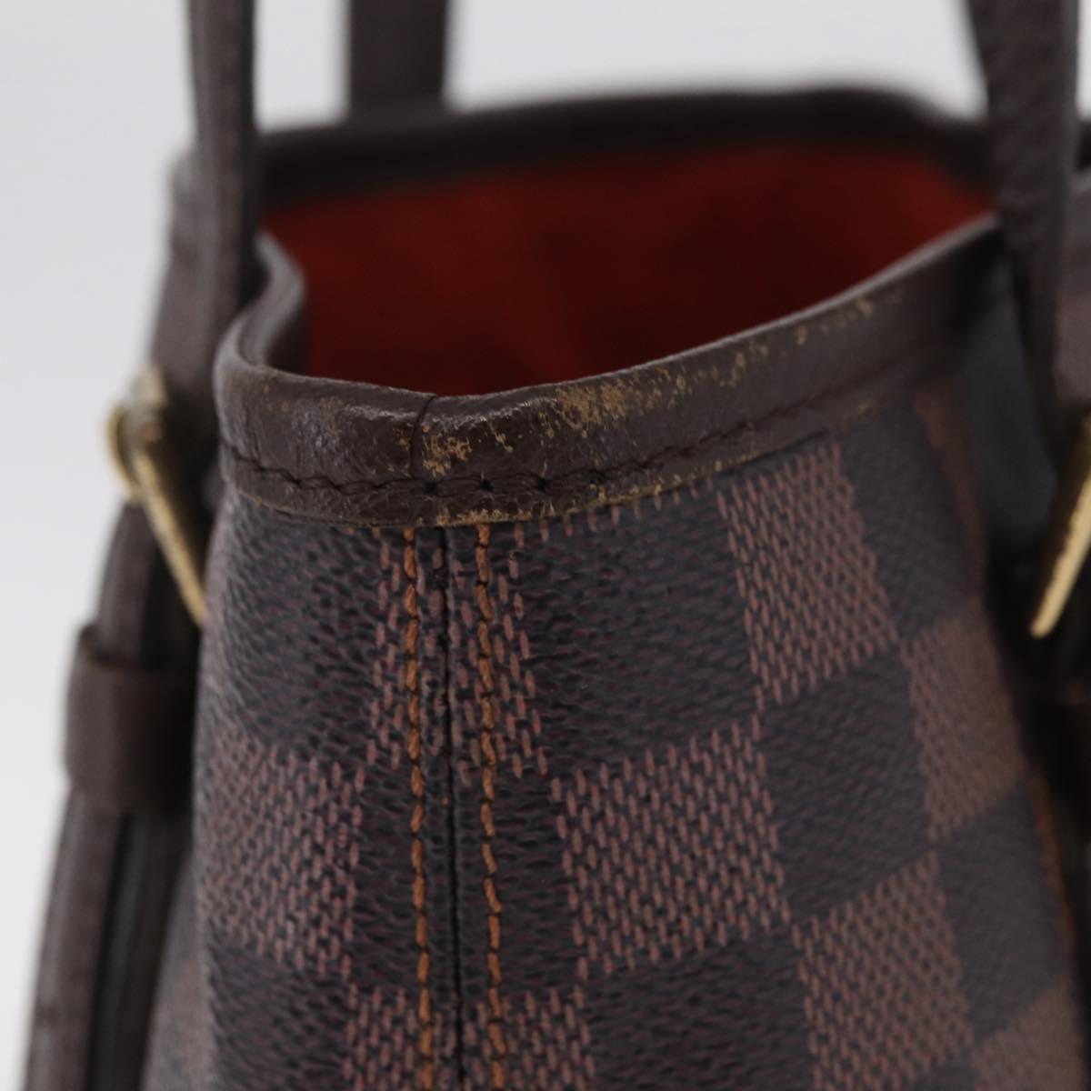 LOUIS VUITTON Damier Ebene Marais Shoulder Bag N42240 LV Auth ka6804