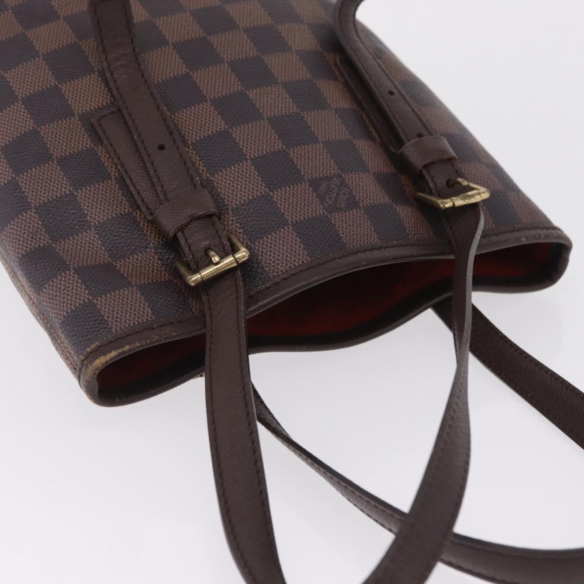 LOUIS VUITTON Damier Ebene Marais Shoulder Bag N42240 LV Auth ka6804