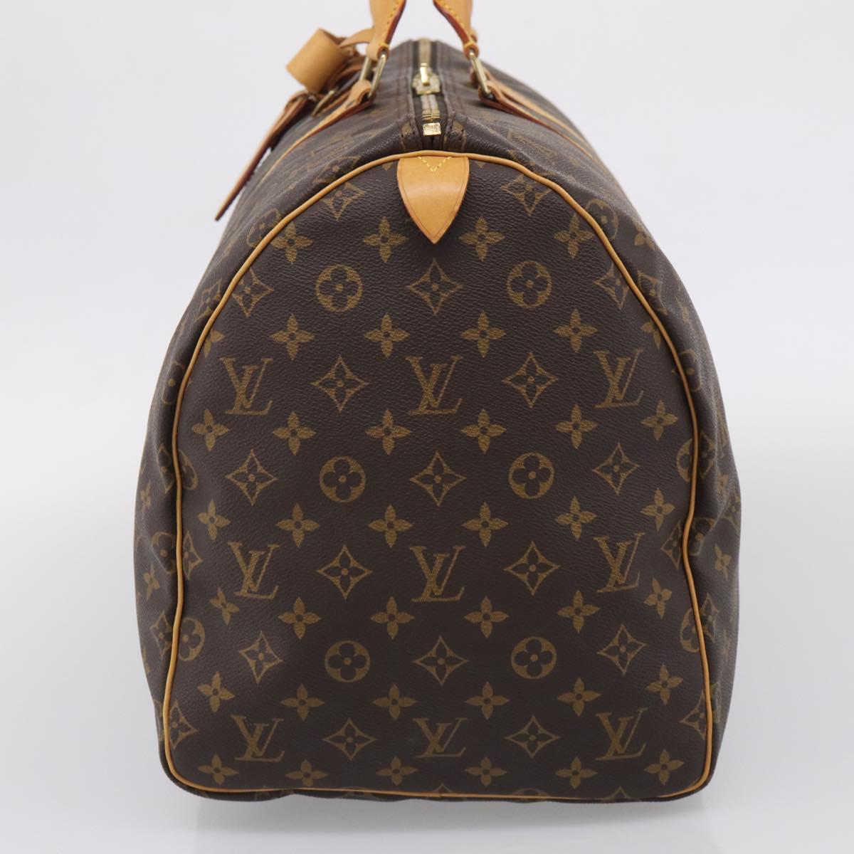 LOUIS VUITTON Monogram Keepall 55 Boston Bag M41424 LV Auth ka6805V